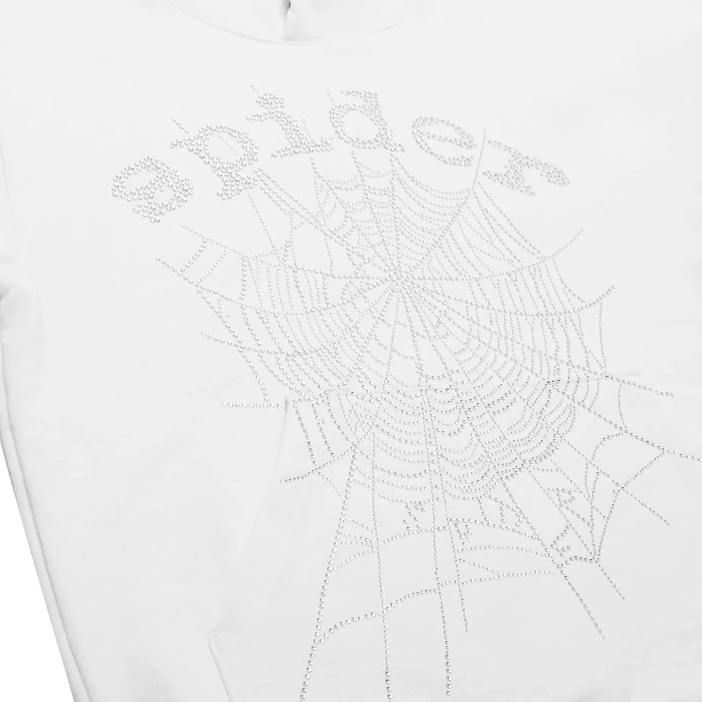 Sp5der Rhinestone Logo Hoodie