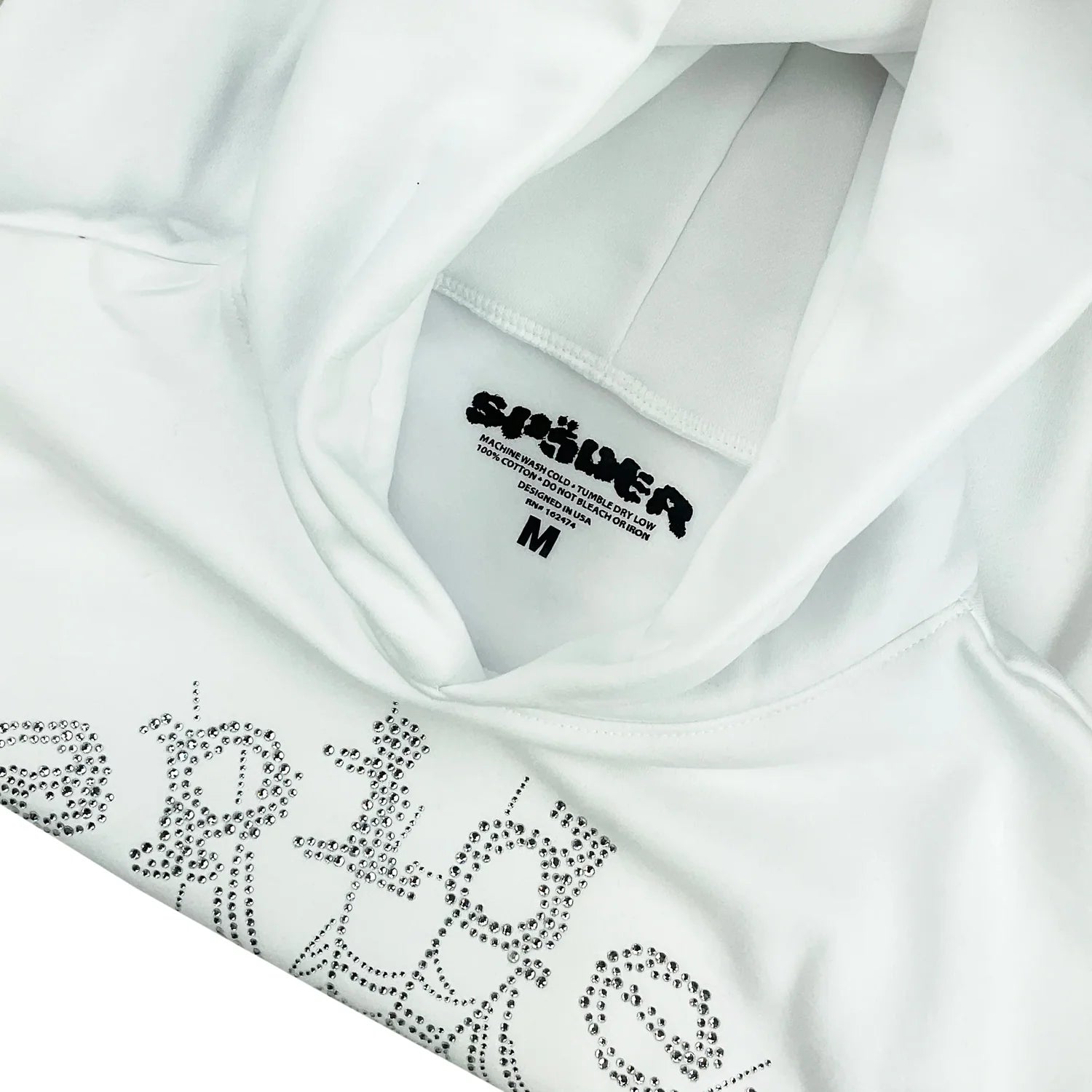 Sp5der Rhinestone Logo Hoodie – HumbleWear