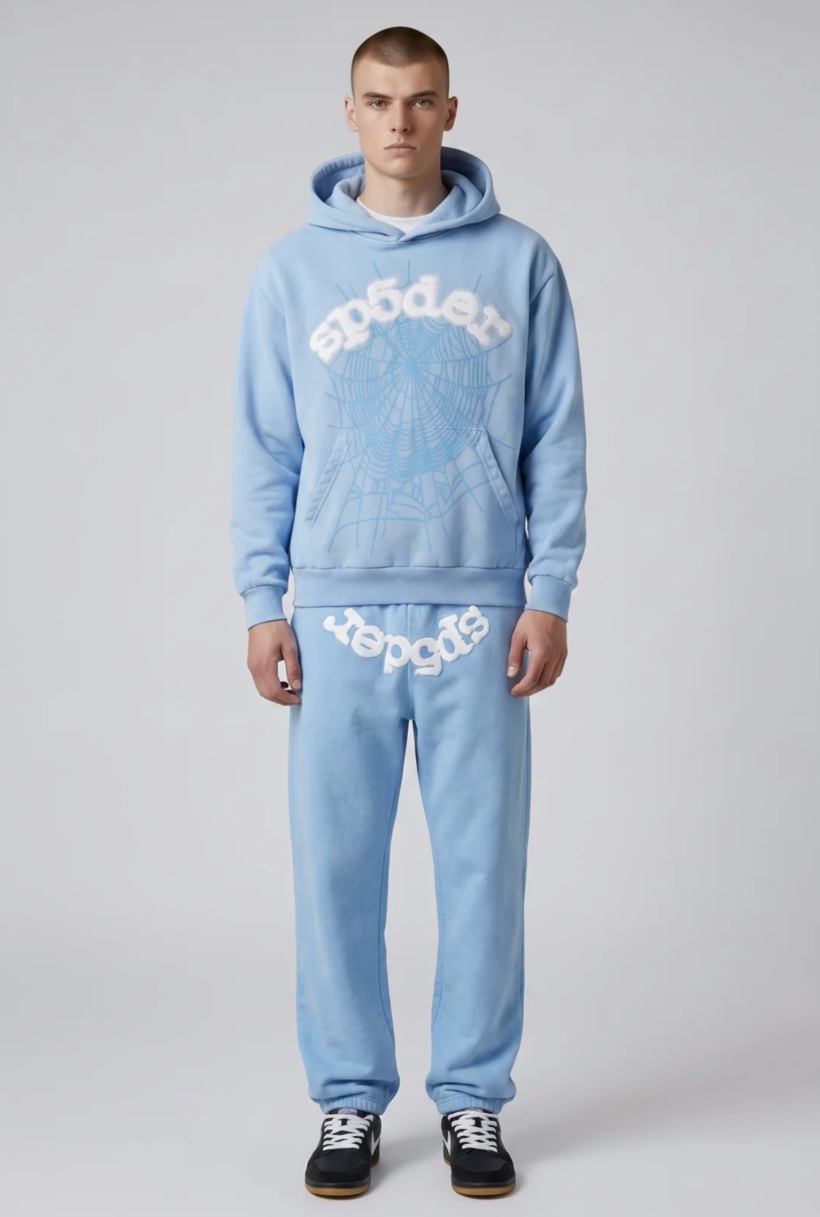 Sp5der Web Tracksuit Set 'Sky Blue'