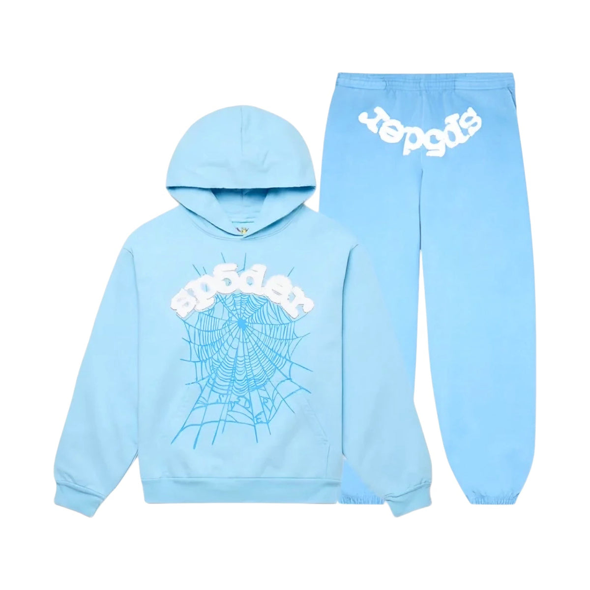 Sp5der Web Tracksuit Set 'Sky Blue' - HumbleWear