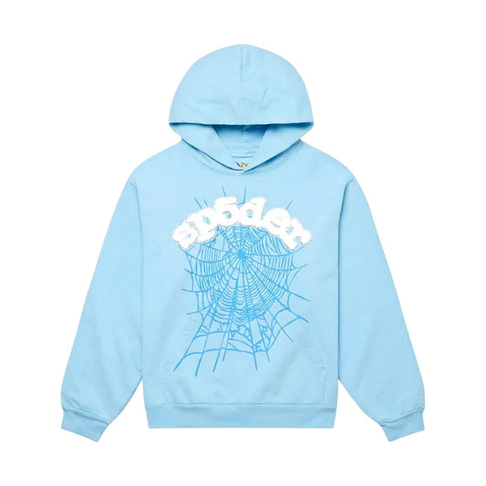 Sp5der Web Hoodie 'Sky Blue' - HumbleWear