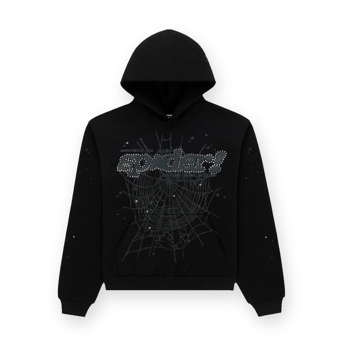 Sp5der Rhinestone Punk V2 Hoodie