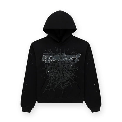 Sp5der Rhinestone Punk V2 Hoodie
