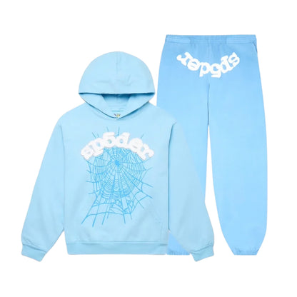 Sp5der Web Tracksuit Set 'Sky Blue'